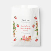 Aardbeienbes eerste bessen bedankzakje (Voorkant)