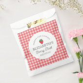 Aardbeienbes Eerste Picknick Verjaardag Bedankzakje (Gezegeld)