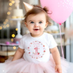 Aardbeienbes Eerste Verjaardag Baby<br><div class="desc">Strawberry Berry First Birthday Baby Baby T-shirt. Overeenkomende objecten beschikbaar.</div>