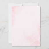 Aardbeienbes Sweet Schattige Pink Bow Baby shower Kaart (Achterkant)