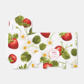 aardbeienbes-zoet Baby shower Bedankdoosjes (Uitgevouwen)
