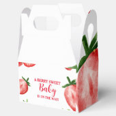 aardbeienbes-zoet Baby shower Bedankdoosjes (Geopend)