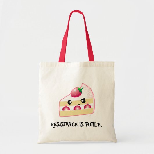 Aardbeienbeslag: Weerstand (aanpasbaar) Tote Bag (Voorkant)