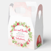 Aardbeienbessen baby shower bedankt bedankdoosjes (Geopend)