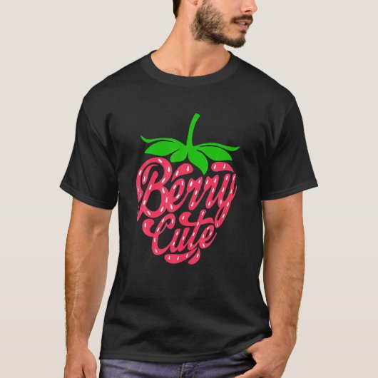 Aardbeienbessen Schattige zomerfruit voor bessenli T-shirt (Voorkant)