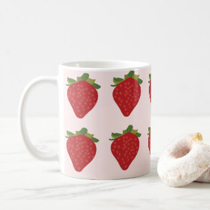 Aardbeienbessen Schattigee vruchten Aardbeien Koffiemok