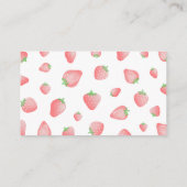 Aardbeienbessen Sweet Boho Luier Raffle Kaarten (Achterkant)