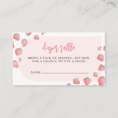 Aardbeienbessen Sweet Boho Luier Raffle Kaarten (Voorkant)