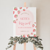 Aardbeienbessen Sweet Boho Welkomstbord Poster