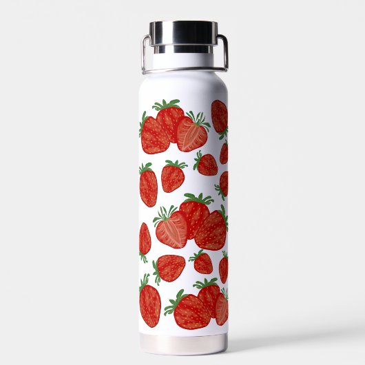 Aardbeienbessen Zoet Fruit Vers Waterfles (Achterkant)