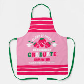 Aardbeienbessenzoet Afstuderen Schort (Voorkant)