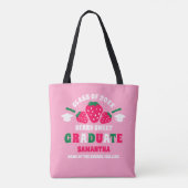 Aardbeienbessenzoet Afstuderen Tote Bag (Achterkant)
