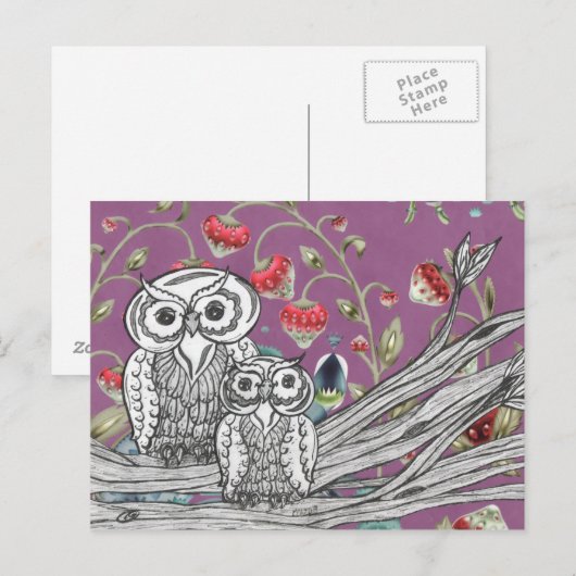 Aardbeienbezit Briefkaart (Voorkant / Achterkant)