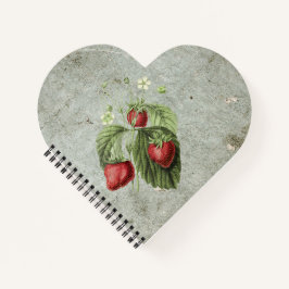 Aardbeienbloemen en vruchten notitieboek