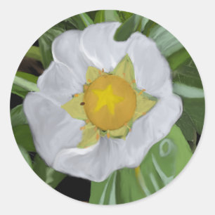 Aardbeienbloesem Ronde Sticker