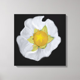 Aardbeienbloesem uitgerekt doek canvas afdruk