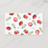 aardbeienboekaanvraag Baby shower Enclos Informatiekaartje (Achterkant)