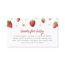 Aardbeienboeken voor Baby Kaart Berry Sweet Shower