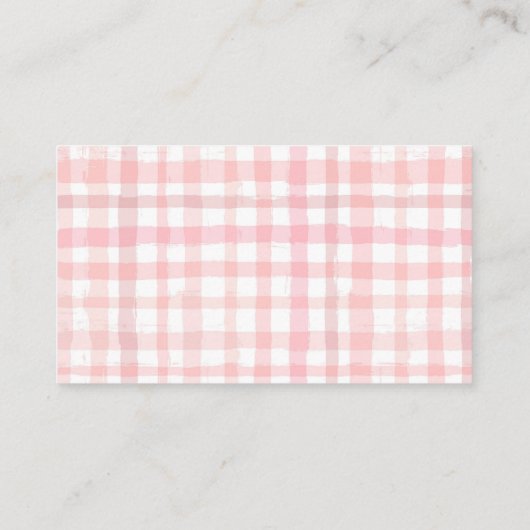 Aardbeienboeken voor Baby shower van Baby Informatiekaartje (Achterkant)