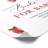 Aardbeienboeken voor baby sign poster (Hoek)