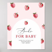 Aardbeienboeken voor baby sign poster (Voorkant)