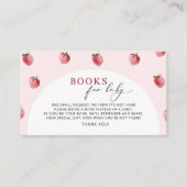 Aardbeienboeken voor baby ticket informatiekaartje (Voorkant)