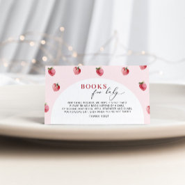 Aardbeienboeken voor baby ticket informatiekaartje