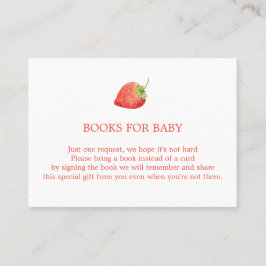Aardbeienboeken voor de Kaart van de behuizing van Visitekaartje