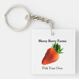Aardbeienboerderij Promotie Sleutelhanger