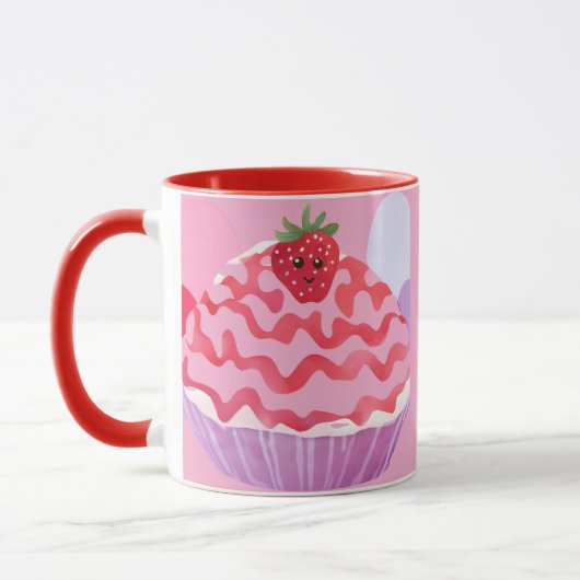 Aardbeienbotercake Mok (Links)