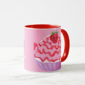 Aardbeienbotercake Mok (Voorkant rechts)