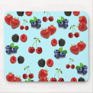 Aardbeienbrasebes braam mousepad muismat