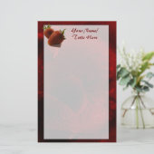 aardbeienbriefpapier briefpapier (Staand voorkant)