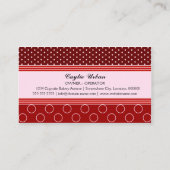 Aardbeienbrood bakkerij visitekaartje (Achterkant)