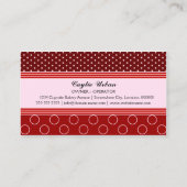 Aardbeienbrood bakkerij visitekaartje (Achterkant)