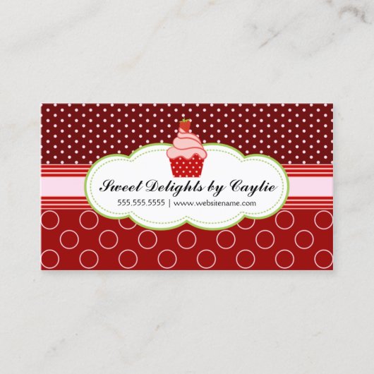 Aardbeienbrood bakkerij visitekaartje (Voorkant)