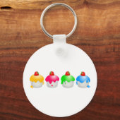 Aardbeienbuns Sleutelhanger (Voorkant)