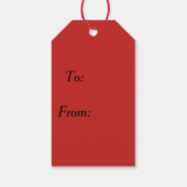 Aardbeiencadeau Label op de markt van de landbouwe Cadeaulabel (Achterkant)