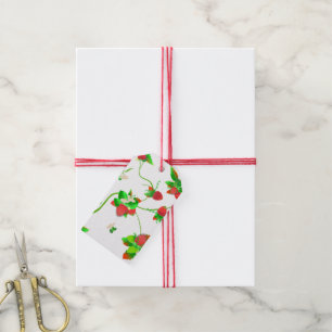 Aardbeiencadeau Label op de markt van de landbouwe Cadeaulabel