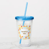 AardbeienCake Acryl Drinkbeker (Achterkant)