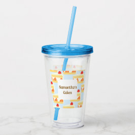 AardbeienCake Acryl Drinkbeker