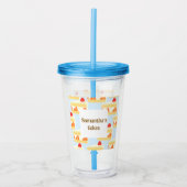 AardbeienCake Acryl Drinkbeker (Voorkant)