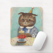 AardbeienCake Birthday Kat Muismat (Met muis)