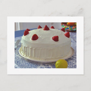 AardbeienCake Briefkaart