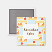 AardbeienCake Magneet (Voorkant / Achterkant)