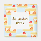 AardbeienCake Magneet (Voorkant)