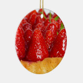 Aardbeiencake met munt keramisch ornament (Rechts)