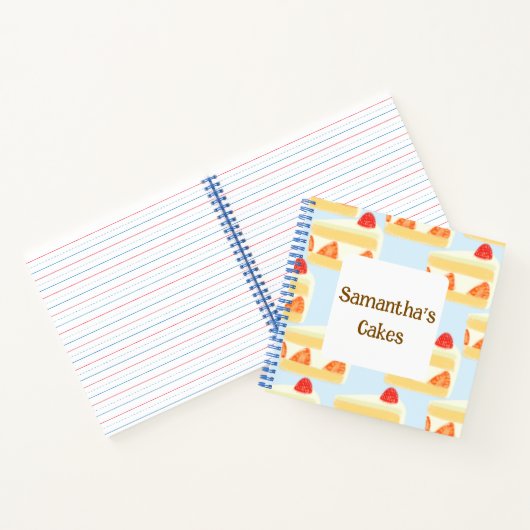 AardbeienCake Notitieboek (Binnen)