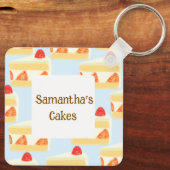 AardbeienCake Sleutelhanger (Achterkant)