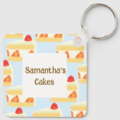 AardbeienCake Sleutelhanger (Achterkant)